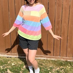 COLOR BLOCK VILLAGER SWEATER SHIRT!!!